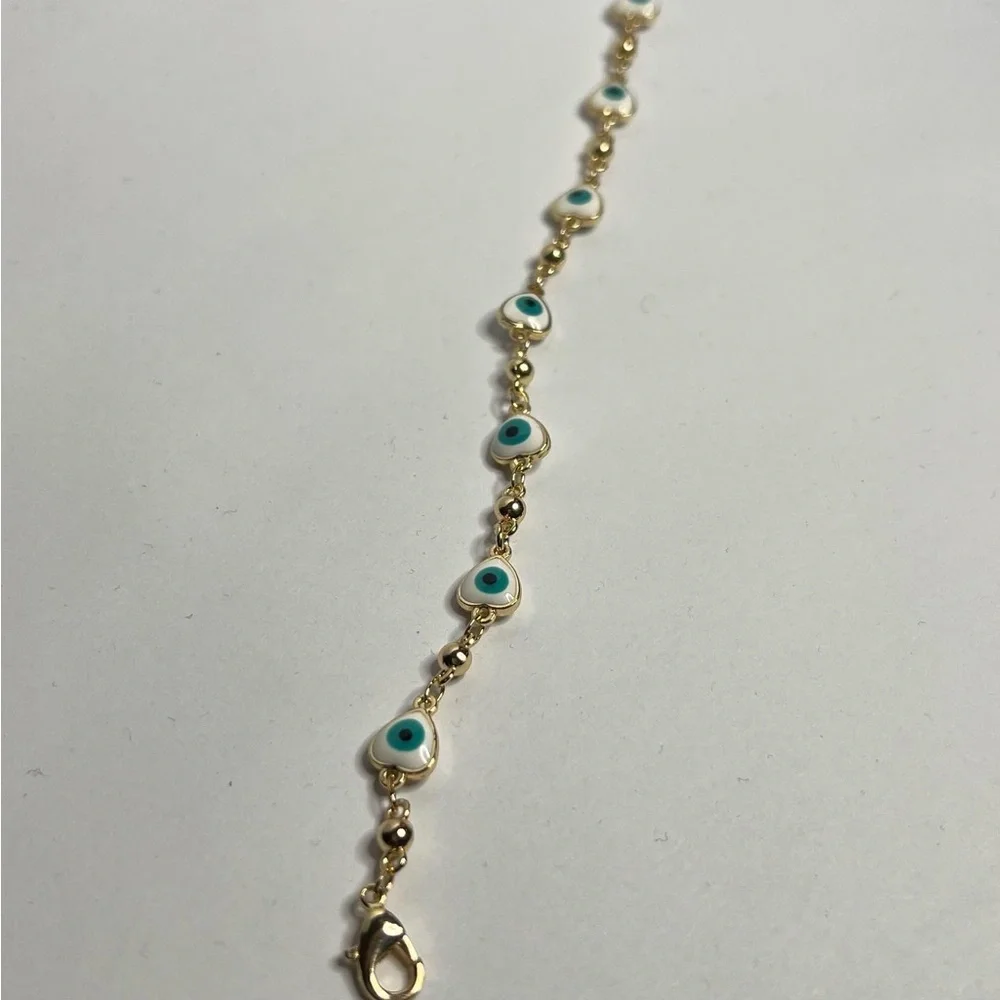 14k goldfilled evil eye bracelet - Picture 4 of 4